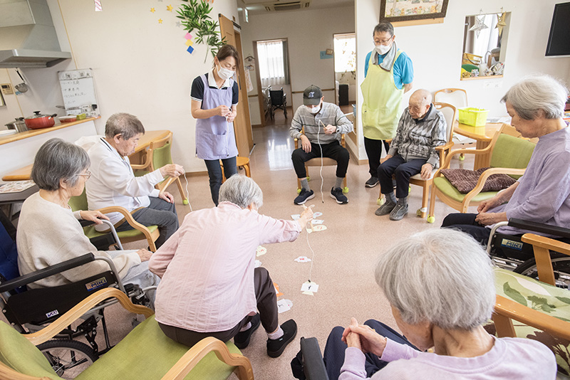 ル・ソレイユ間宮での生活の様子